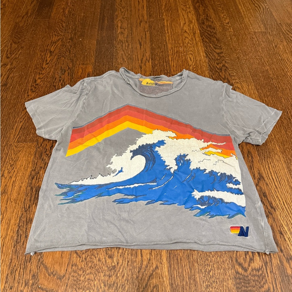 super rare aviator nation wave women’s tee